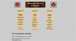 Desktop Screenshot of marquetrysociety.ca